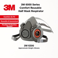 3M™ 6000 Series Reusable Respirator (M) Respirator Only Not Including Filter | Painting Spraying Res