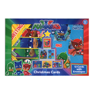 PJ MASKS - 睡衣小英雄 聖誕咭（12張卡片和信封）