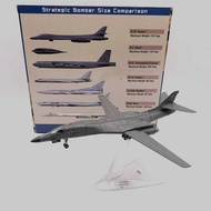 21.2cm iecast 1/200 scale USAF B-1B B1B Long-Range Strategic Bomber Fighter Aircraft Airplane