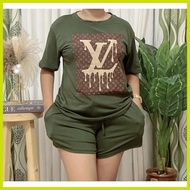 ✦ ◡ ☫ ➸ NEW YAYAMANIN PRINT COMBI TERNO SHORT ( FIT UP TO XL)