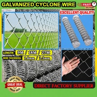 Pagar Cyclone 4/5 Kaki Pagar Lembu/Pagar Kambing/Pagar Rusa/Jaring Pagar 9/18/27meter Galvanised