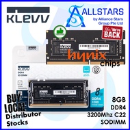 KLEVV Performance 8GB DDR4 3200MHz CL22 SODIMM RAM / Notebook RAM / NUC RAM (KD48GS88C-32N220A)