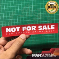 NOT FOR SALE STICKER G046