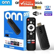 ONN TV STICK 4K Android TV Stick with Netflix HD, 8GB RAM, 128GB ROM, Smart TV Box, Unlock TV Box, S