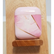 Airpod case - airpod 1&amp;2 size design case (pinkmarble goldcolor line model)