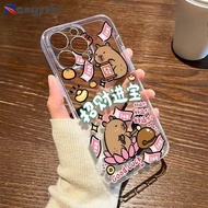 Cartoon Capybara Phone Case For Vivo S30 Pro Mini V21 V21E V21S V20 Pro SE V19 Neo V17 Pro V15 V11 P