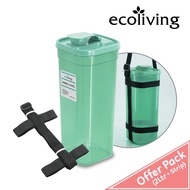 ECO LIVING OFFER PACK 1.5/2Ltr Square Water Tumbler Bottle W/Bag Pouch & Strip ECO-428/EG-A ECO-429/