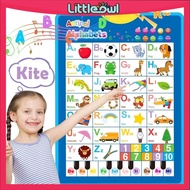 English Interactive Talking Alphabet Poster ABC Wall Chart With Sound Learning ABC & 123
