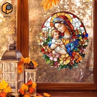 [prettyia] Holding Jesus Jesus Window on Static Cling Glass Adhesive Sticker Decal