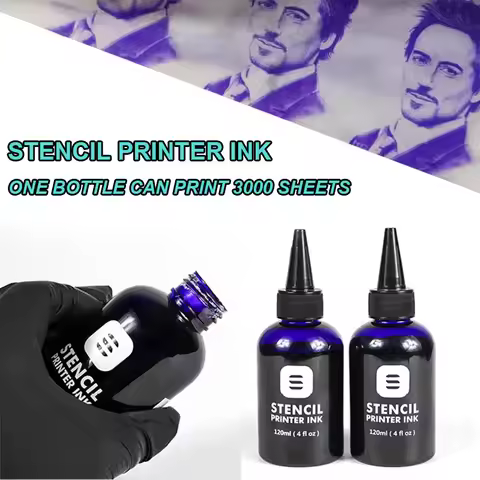 4oz Tattoo Stencil Printer Ink 120ml Tattoo Inkjet Printer Stencil Machine Transfer Special Ink Prof