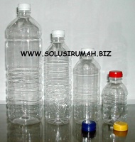 BOTOL AQUA PLASTIK BENING + TUTUP BARU 1500ML