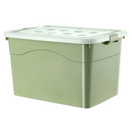 Extra Large Heavy-Duty Plastic Storage Box - Reinforced Moving Organizer for Home Clothes Durable St
