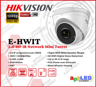 Hikvision E-HWIT 2MP 1080P Hiwatch Series Turret IP PoE Network Infrared CCTV Camera