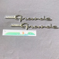 Tem cặp chữ Nozza Grande zin sắc nét - có keo sẵn lột ra dán bao dính