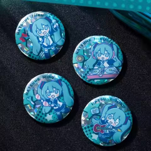 55mm Hatsune Miku Star Live Series Button Pins Round Brooches Pin Backpack Hat Accessories Collectib