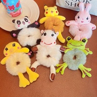 Cute Cartoon Plush Bear Hair Ring Does Not Hurt Hair Headdress Children Tie Hair Korean Version Hair