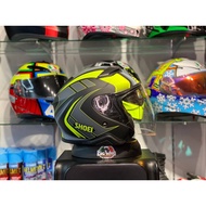 SHOEI J-CRUISE GREY YELLOW MATT / OPEN FACE HELMET / DOUBLE VISOR