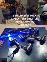 LAMPU SEIN LED riting /sen LED besi NEW 1set isi 2bj /lampu sen LED besi lampu riting cb LED besi CB