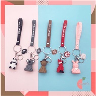 GANTUNGAN PEACHs - G6645 Cute Animal Keychain 3D Animal Keychain Animal Character Keychain/ Cute Ani