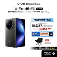 [New Foldable Phone] vivo X Fold5 32GB*(16GB+16GB)RAM +512GB ROM 217g Ultra-Light 6000mAh 50MP ZEISS