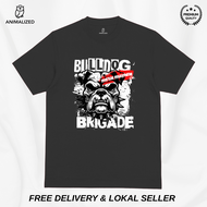Animalized Kaos Pria Baju Anjing Bulldog Brigade Hardcore Instinct