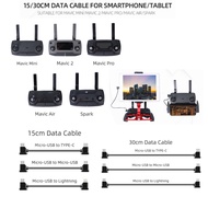 Micro-USB to Lightning/TYPE-C/Micro-USB Data Cable Smartphone Tablet 15/30cm Line For DJI MAVIC MINI