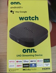 ONN Android TV box UHD streaming device 4K with Chromecast