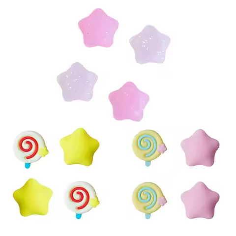 Lollipop Star Silicone Thumb Stick Grip Cap Cover For Nintendo Switch Oled NS Lite For Sony PS5 PS4