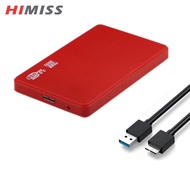 HIMISS 2.5 Inch External Hard Drive Enclosure USB 3.0 5Gbps Hard Drive Case Adapter Tool-Free Portable Compatible For SATA HDD SSD