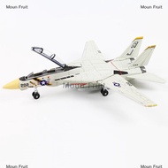 Moun 1:72 F-14 Tomcat Fighter Jet Model White Black ABS Plastic 10.24inch Detailed