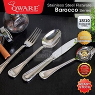 QWARE Stainless Steel 18/10 Premium Quality Barocco Series Cutlery
