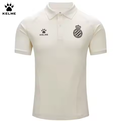 Kelme Football Jersey 24-25 Espanyol Club Same Style Appearance Short Sleeved Sport Polo Shirt Train