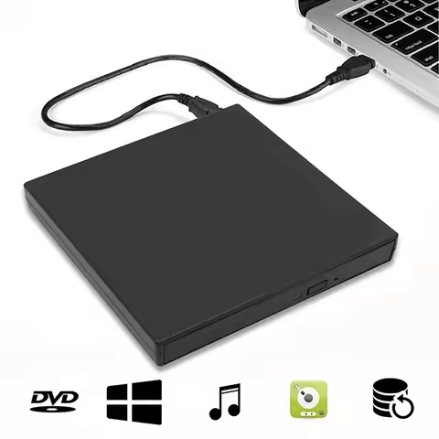 USB External CD DVD Reader CD/DVD/CD-RW Drive USB External Disk Drive CD-ROM DVD-ROM Optical For Lap