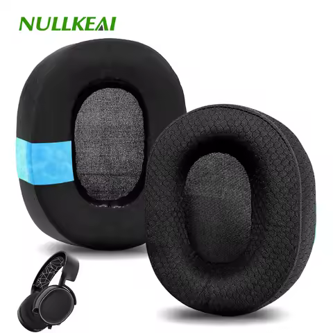 Nullkeai Replacement Ear Cushion for Steelseries Arctis 3 5 7 7P 9 9X Pro Headphone Earpads Sleeve P