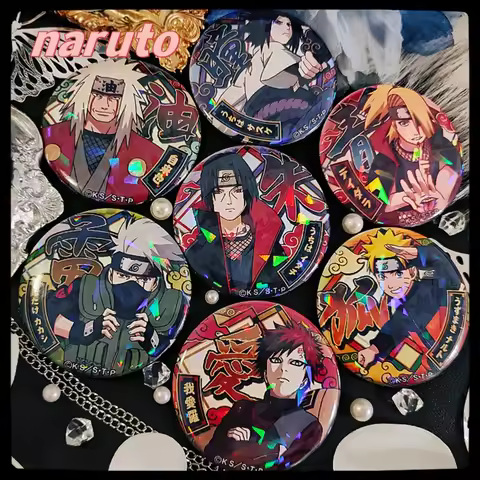 naruto itachi sasuke haruno sakura kakashi peripheral badge brooch tinplate millet pendant japanese 