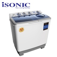 Free Shipping!!! Isonic Twin Tube/Semi Auto Washing Machine (15kg) CTWM-1500