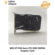 【USED】 MSI GT1030 Aero ITX 2GB GDDR4 Graphic Card | No Need 6 Pin | Desktop | Graphics Card | GT 103