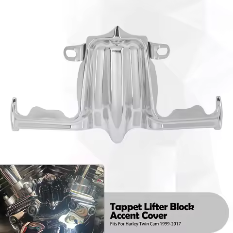 Motorcycle Tappet Lifter Block Accent Trim Cover For Harley Twin Cam 00-2017 Touring Road King FLHX 