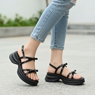 (trendy6)(Lovito Refine) Casual Platform Flat Sandals for Women LR15E302
