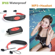 IPX8 Waterproof 8GB Underwater Sports MP3 Music Player Neckband Stereo Audio Headphone with for Divi