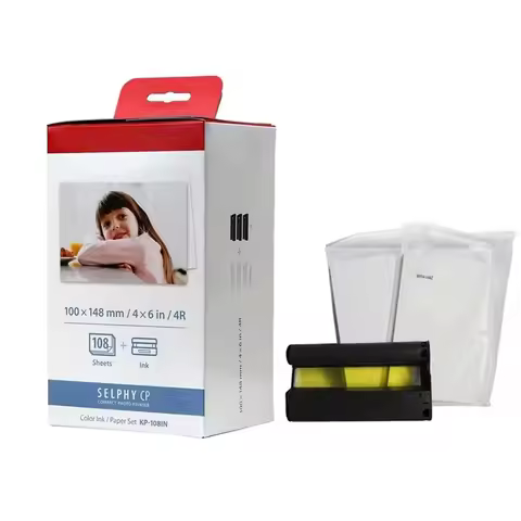 Original New KP-108 RP-108 Selphy Photo Paper For Canon CP910 CP1300 CP1500 Per Box Imported Version
