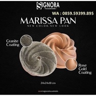 Set Marisa Pan Signora Goldrose Coating Loyang Cake Cetakan Puding
