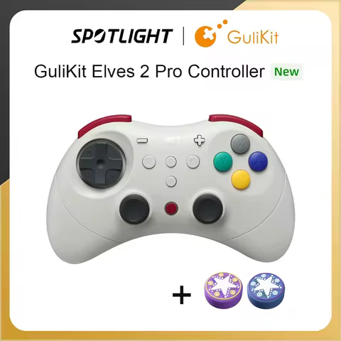 GuliKit Elves 2 Pro Wireless Gaming Controller for Switch 2,Windows,iOS & Android, Hall Joysticks,10