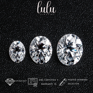 Lulu Moissanite Jewelry - Perhiasan Wanita Batu Permata Moissanite 1 Carat - Oval Cut Moissanite Gem