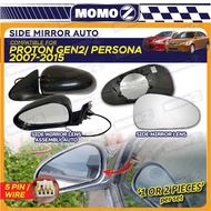Car Proton Gen-2 Gen2 Persona 2007 - 2015 Auto Side Mirror Motor Power Adjustable Complete Assembly 