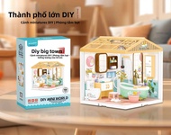 Bộ Khối Xây Dựng DIY Dành Cho Trẻ Em Với Đồ Chơi Xếp Hình Giáo Dục Nhẹ - Mô Hình Ngôi Nhà Nhỏ Chủ Đề