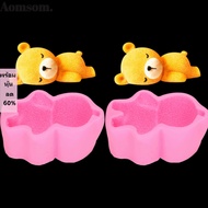 AOMSOM 2pcs Fondant Form, Easy Demold  Design Silicone Form, Cute Non-Stick Surface Chocolate Form F