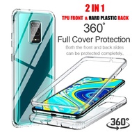 360 Full Casing Xiaomi Redmi Note 9S 10s 9 Pro Max 9T 8T 7 Pro 360 Degree Full Body Transparent Casi