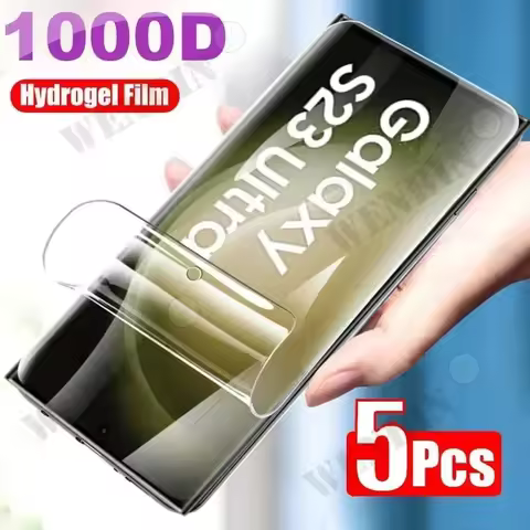 5Pcs Hydrogel Film For Samsung S26 25 S24 Ultra S23 S22 Ultra Plus FE Full Cover Screen Protector Fo
