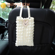 MAYSHOW Car Tissue Holder, Multi-Use Hanging Auto Seat Back Headrest Napkin Bag Organizer, Cute Universal Tissue Dispenser for SUV Truck Van